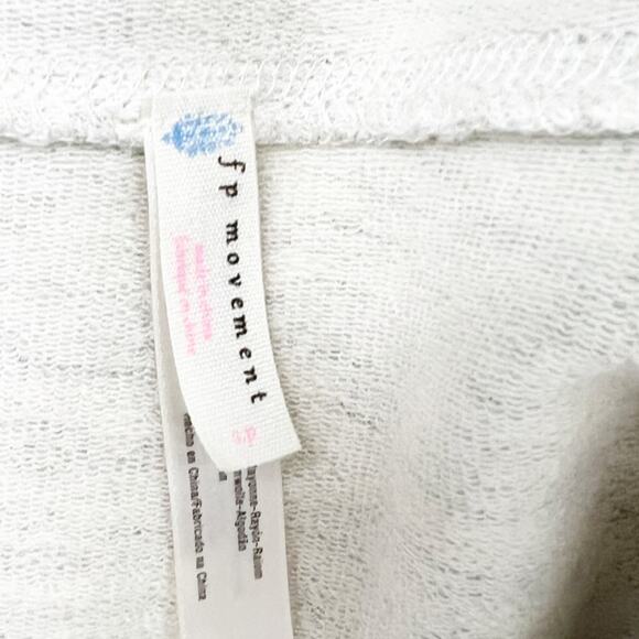 Free People Fold Over Off The Shoulder Top Gray Size Small Pit - Picture 4 of 4